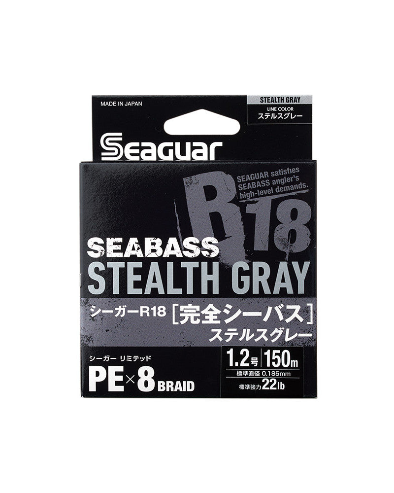 Ligne Tressée Seaguar R18 Complete Seabass Stealth Grey