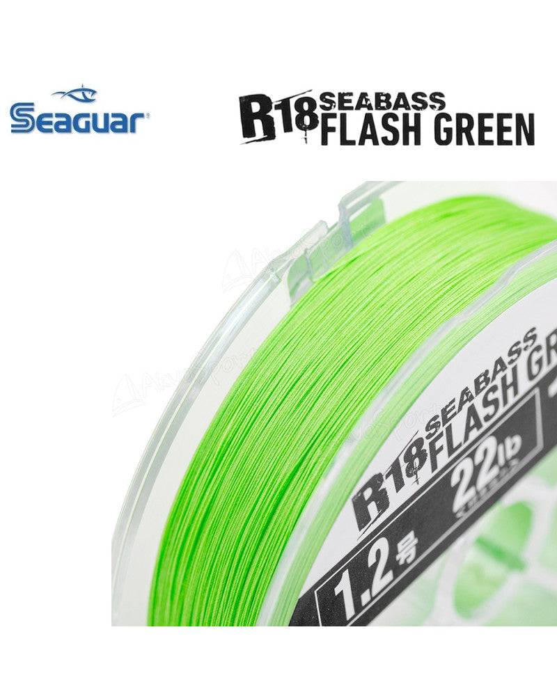 Seaguar R18 Complete Seabass Ligne Tressée Flash Green
