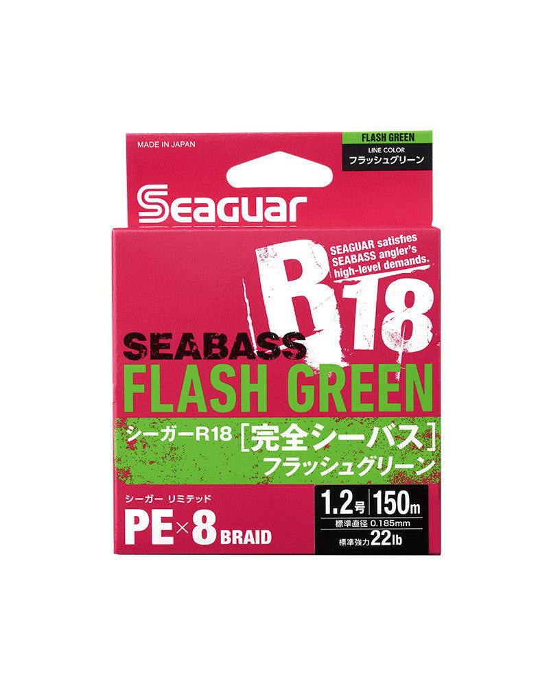 Seaguar R18 Complete Seabass Ligne Tressée Flash Green