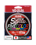 Yo-Zuri Super Braid 5 Color PE 4-Brins Ligne Tressée 300m 15lb