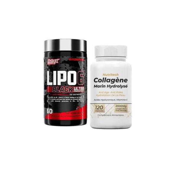 Lipo-6 et Collagène Marin Hydrolysé 120 capsules