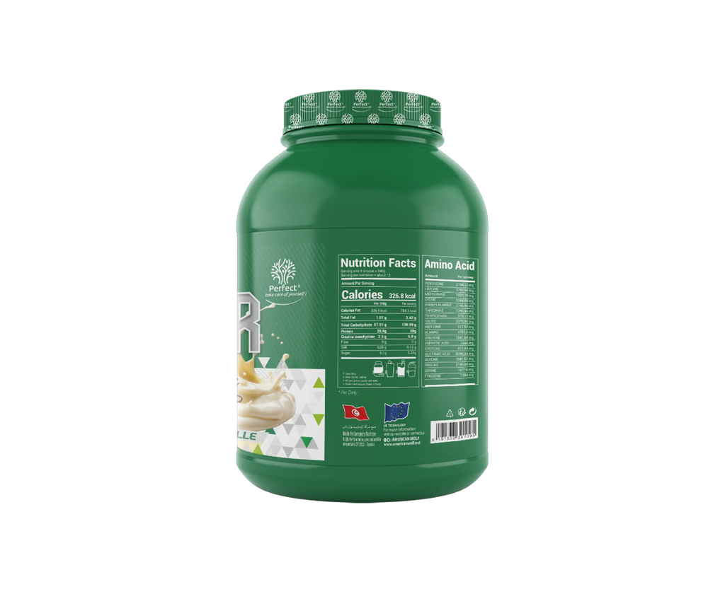 Mass Gainer 3kg vanille - vue arrière