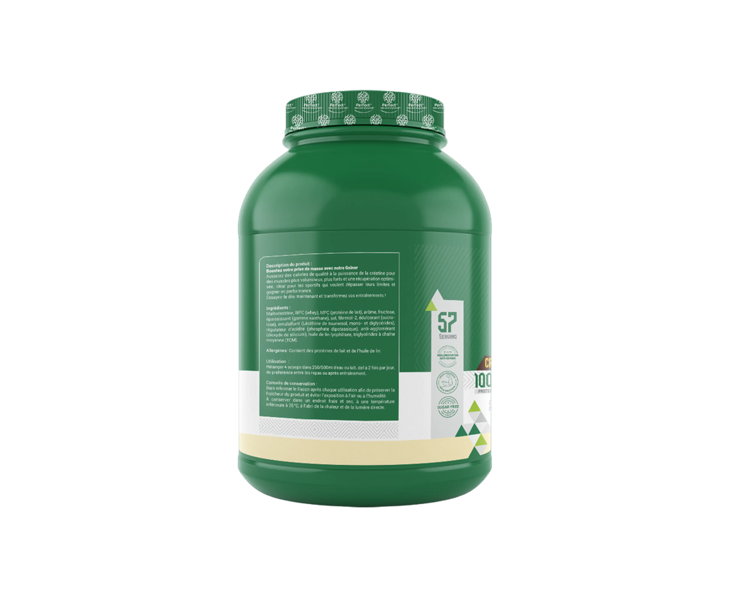 Mass Gainer 3kg vanille - informations nutritionnelles