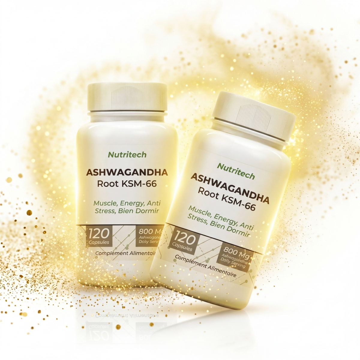 Pack 2 Ashwagandha Root KSM-66 120 capsules
