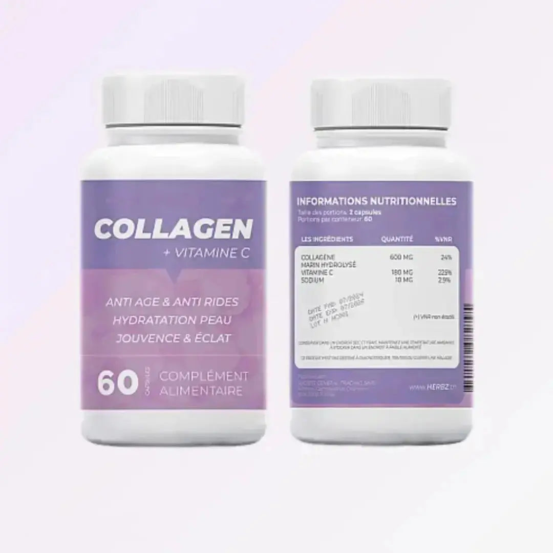 Pack 2x collagène marin hydrolysé vitamine C - détail