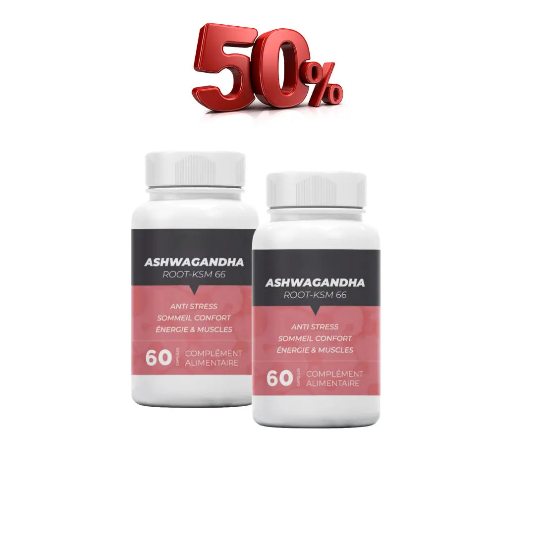 Pack Ashwagandha Root KSM-66 complément alimentaire