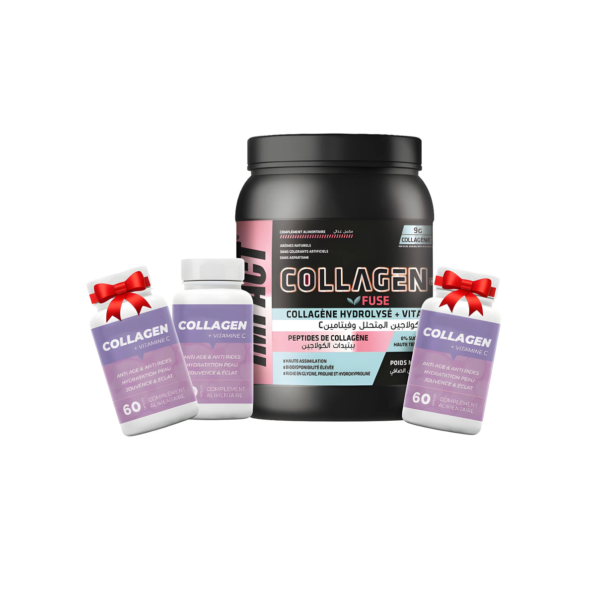 Pack collagène 300g avec collagène capsules