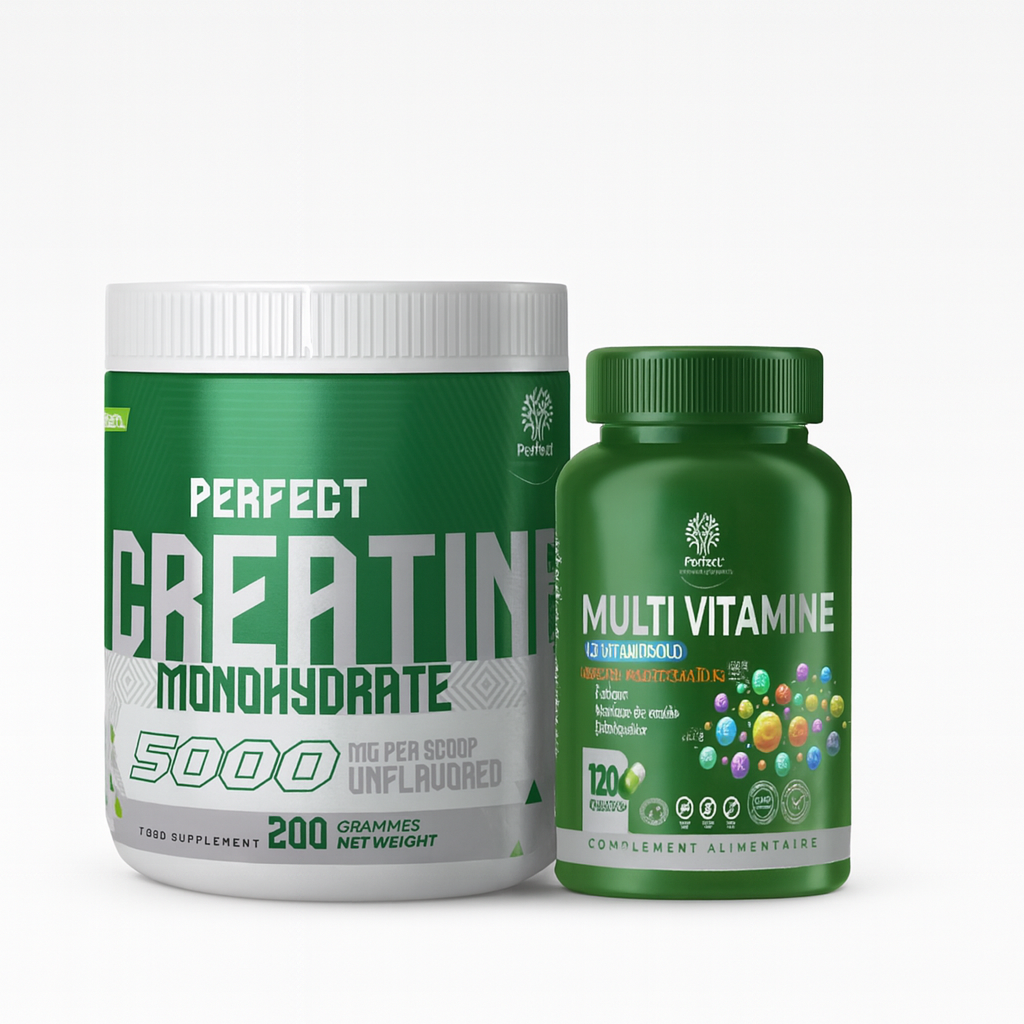 Pack Créatine Monohydrate 200g et Multivitamine 120 capsules