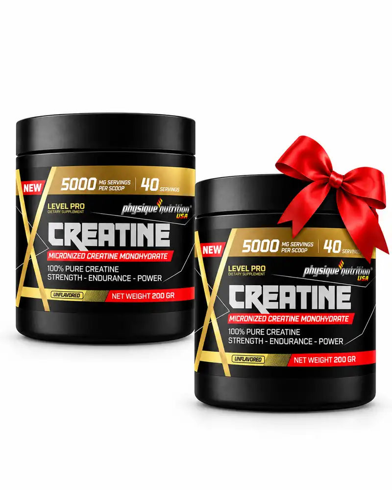 Pack Double Créatine Physique Nutrition 2 × 200 g – Créatine Monohydrate Micronisée