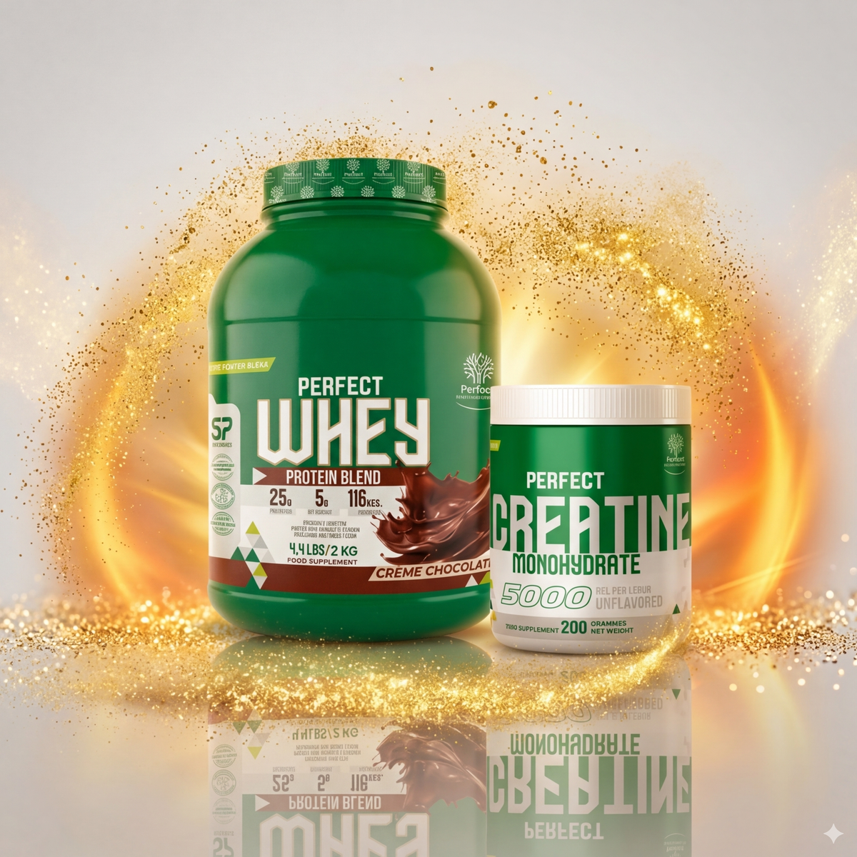 Pack Essentiel Whey 2kg et Créatine 200g masse et force