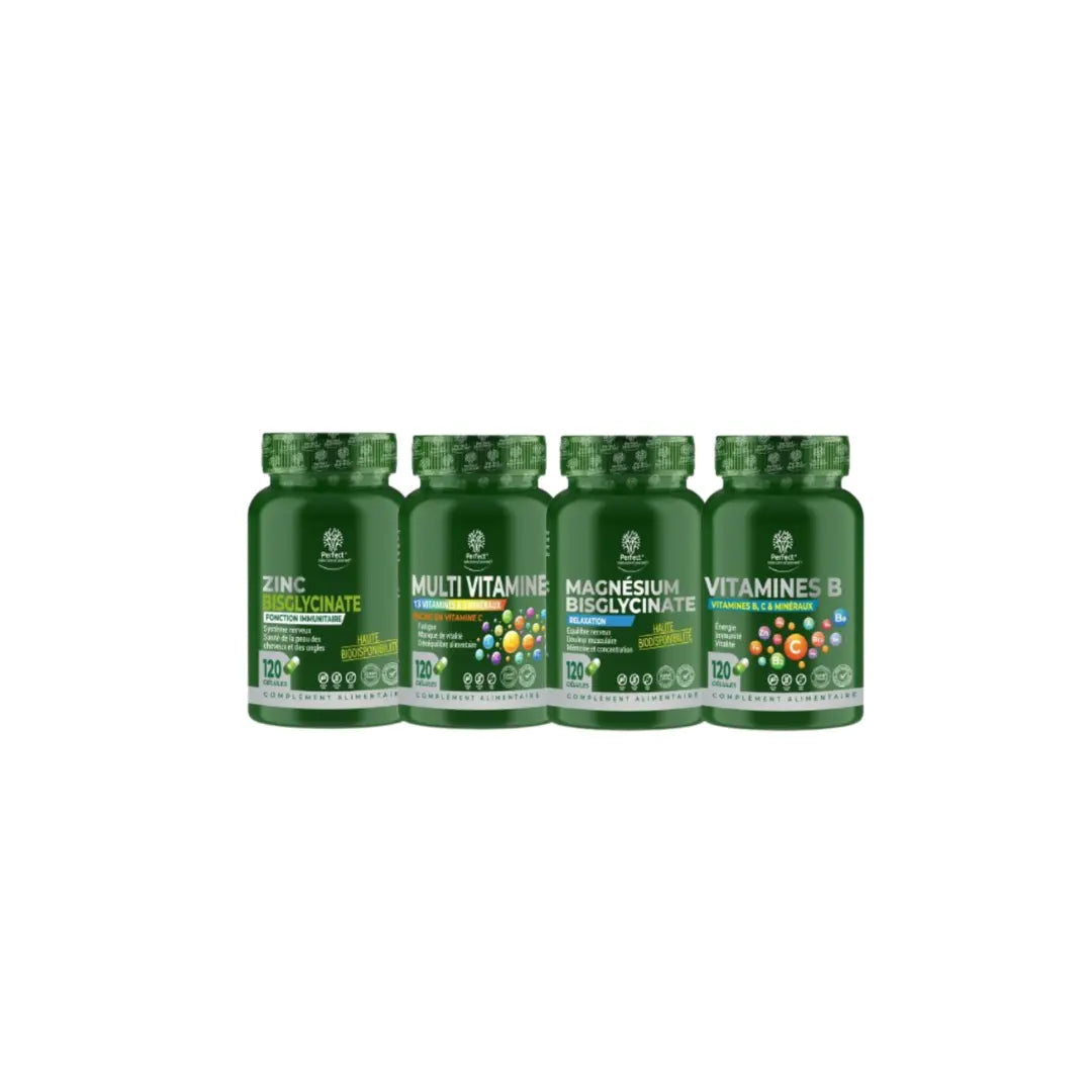 Pack multivitamine 120 capsules magnésium b-complex zinc