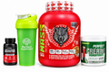 Pack prise de masse gainer Hard Mass 3 kg, créatine Perfect 5000, booster homme et shaker - Nivo Tunisie