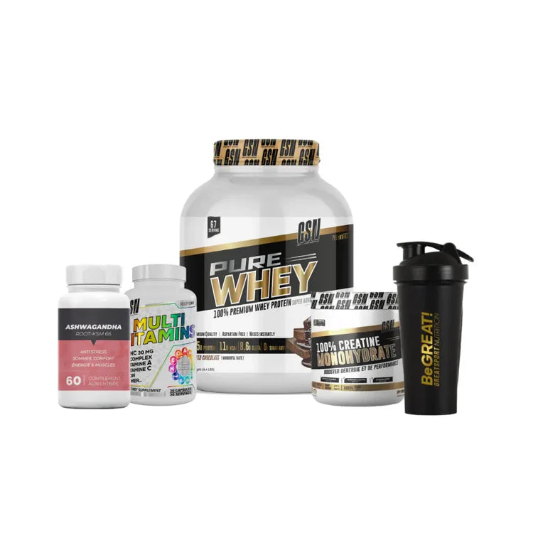 Pack Pure Whey 2kg Créatine et Vitamines