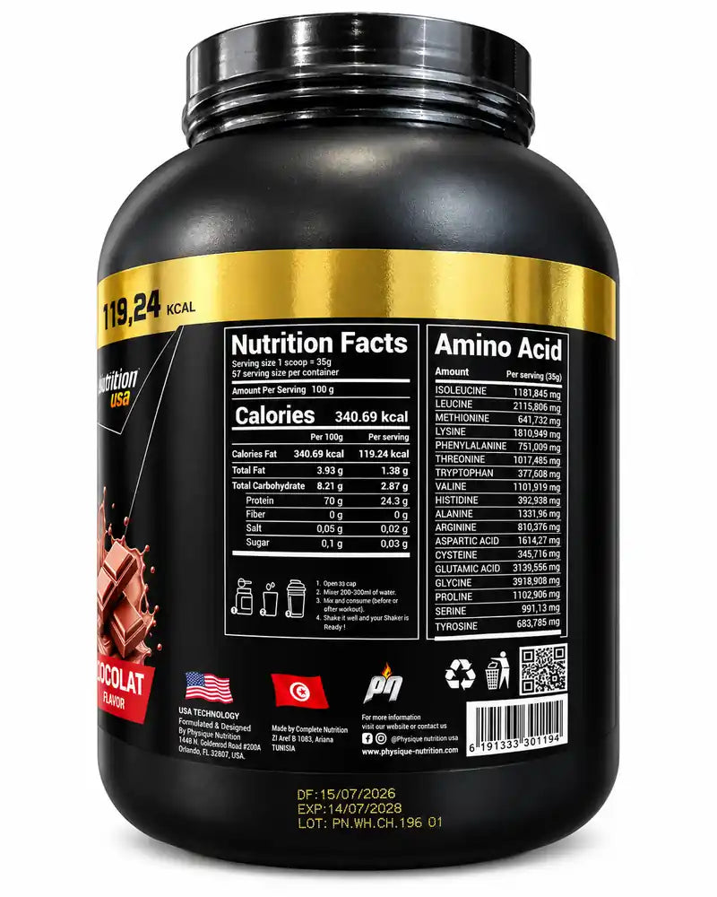 Physique Nutrition Level Pro 100% Whey 2 kg