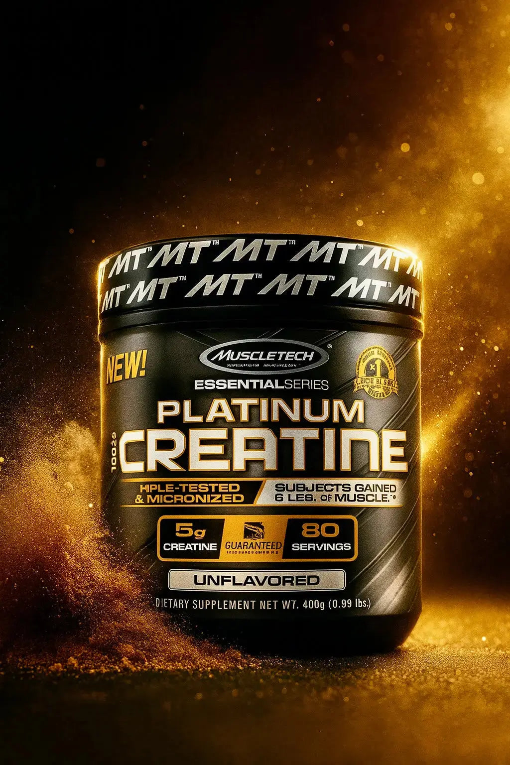 Platinum 100% Creatine MuscleTech - vue principale