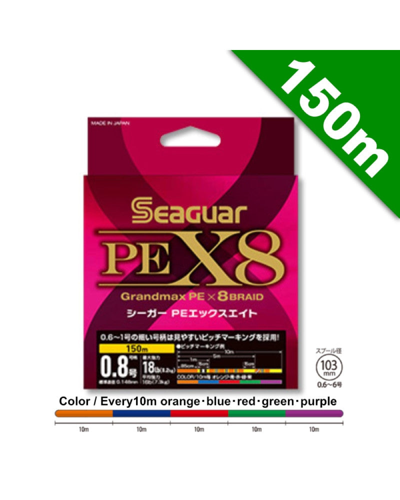 Seaguar Grandmax PE X8 Tresse Multicolore 8 Brins