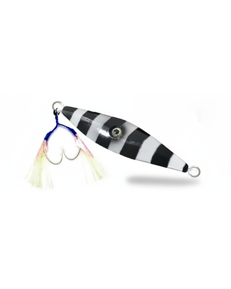 JLC Zebra Slow Jig Leurre Métallique 180g Noir