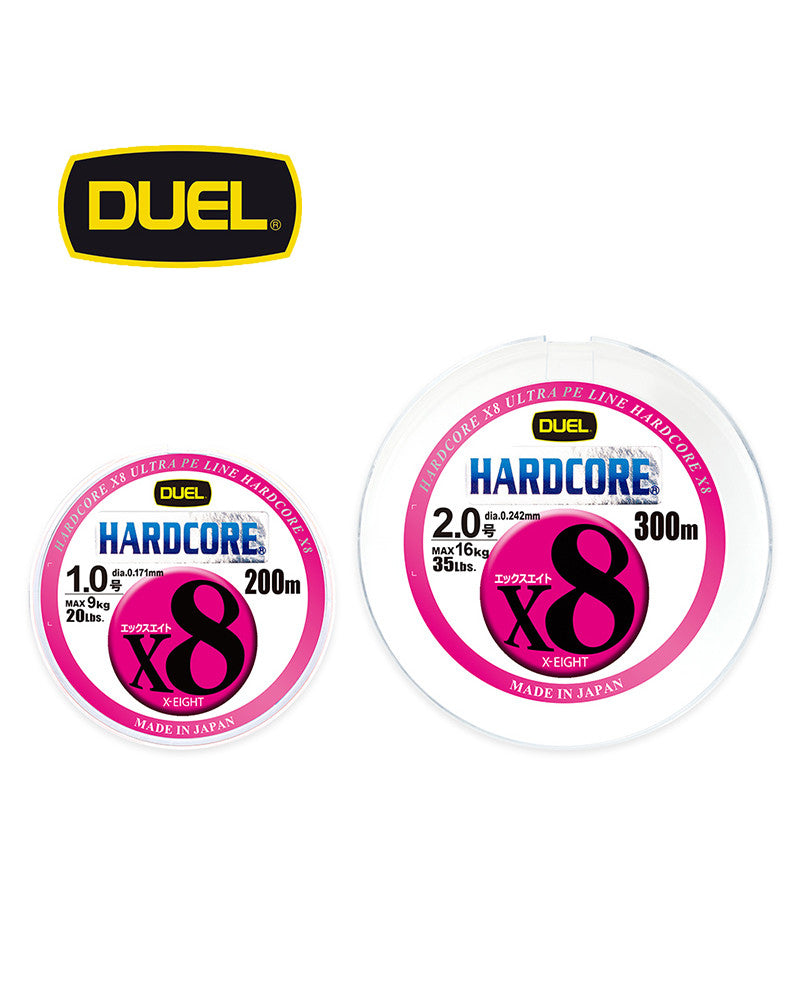 DUEL Hardcore X8 300m Ligne Tressée Pêche Multicolore