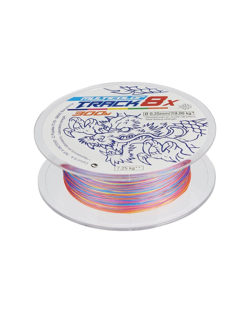 Kali Kunnan Track 8× Tresse de Pêche 8 Brins 300m Multicolore 0.20mm