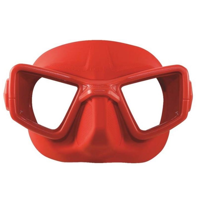 Omer Umberto Pelizzari UP-M1R Masque d'Apnée Rouge Volume Réduit
